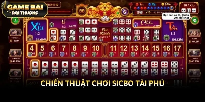 Chiến thuật chơi Sicbo Tài Phú